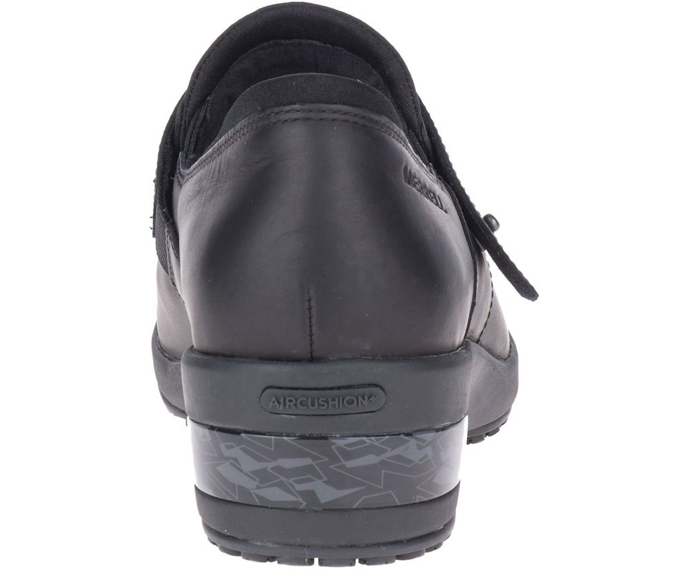 Merrell Slip Ons Black - Valetta PRO Moc Work - Womens 24FVLKOQI